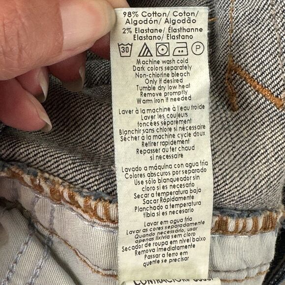 Calvin Klein Womens LEAN BOOTCUT Jeans Size 6 Blue Dark Wash Stretch Denim - Picture 13 of 16